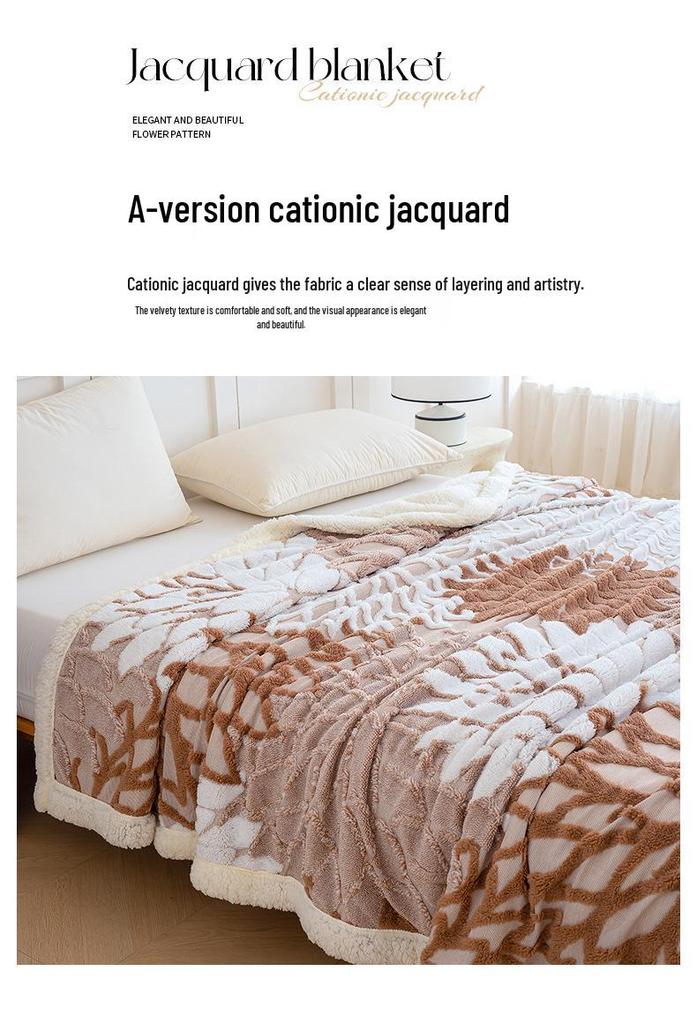 Kationische Jacquard Lammwolle Doppellagige Bürodecke