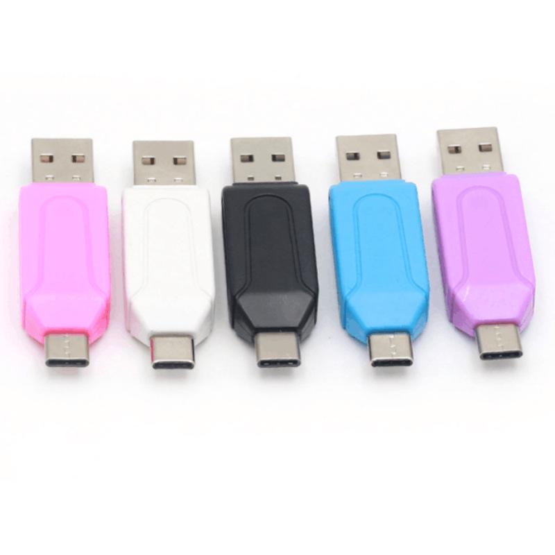 Cross-Border Multi-Function 4-in-1 Mini OTG Mobile Phone Card Reader and USB Converter