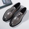 Business Formal High Quality Leather Flats Shoes Men Casual Low Top Solid Wedding Shoe Fashion Oxford Shoes Pointed Office Shoes