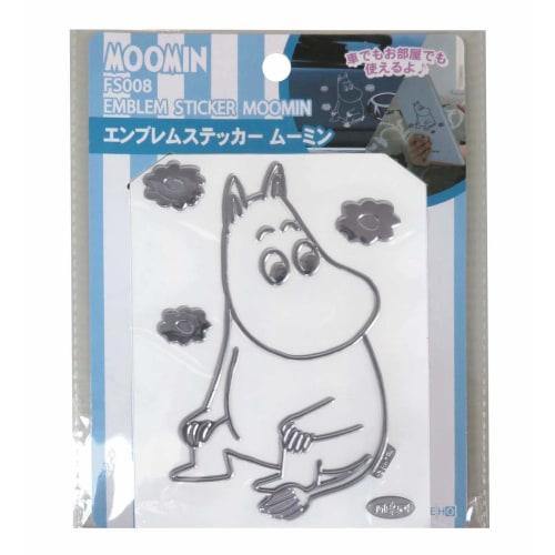 Akiho MOOMIN Moomin Emblem Sticker Silver FS008