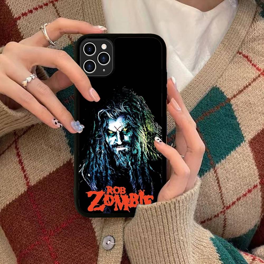 

Retro Singer R-Rob Z-Zombie Phone Case Wireless Charging PC+TPU For IPhone 11 12 13 14 15 16 17 Pro Max Plus Case iPhone 11