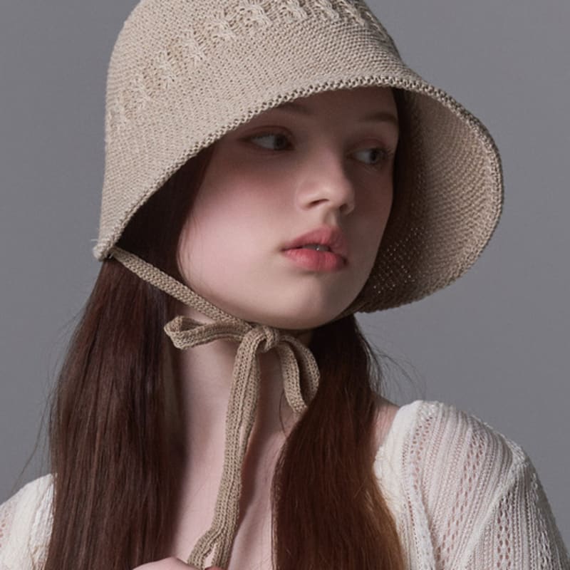 WHITE SANDS Summer Knit Bonnet Hat Boloren (4 Colors)