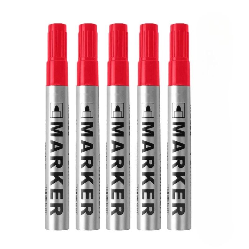 

5Pcs/Set Permanent Art Marker Pen Fine Point Waterproof Ink ThinCrude Black Blue Red Ink 2mm Fine Color Marker Pens