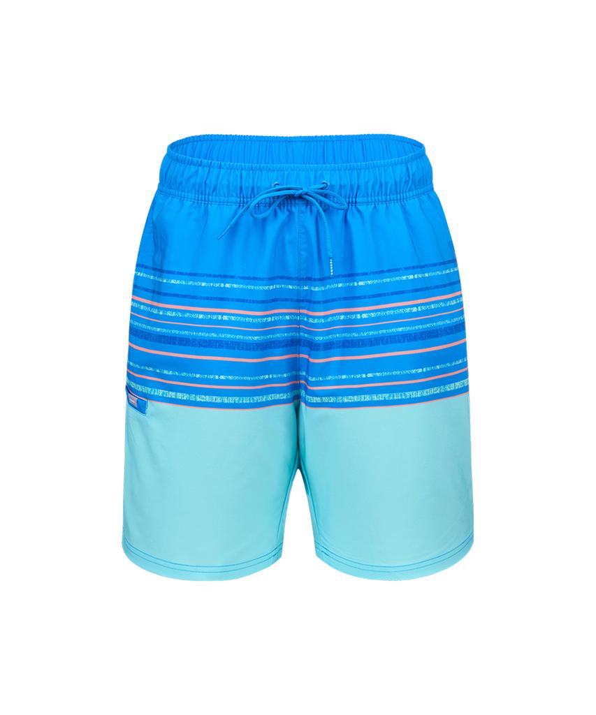 Lenomasuyeongbog Men'S Striped Color Block Trunks Blue Rn-Ms2G301-Bu