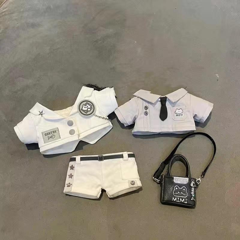 20cm Black Cat Butler Cotton Jacket Hoodie Outfit for Dolls - Free Shipping