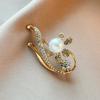 Pearl Brooch with Vintage Hollow-out Design - Long Coat, Sweater, Anti-glare Chest Decoration