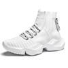 Fashion High Quality Mesh Breathable Sneakers Men Casual Shoe Lightweight Lace-up Man's Walking Comfortable High Top Sneakers