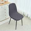 1/4Pcs Jacqaurd Shell Chair Cover Short Backrest Chair Covers Pure Color Dining Seat Covers Protective Case For El Home