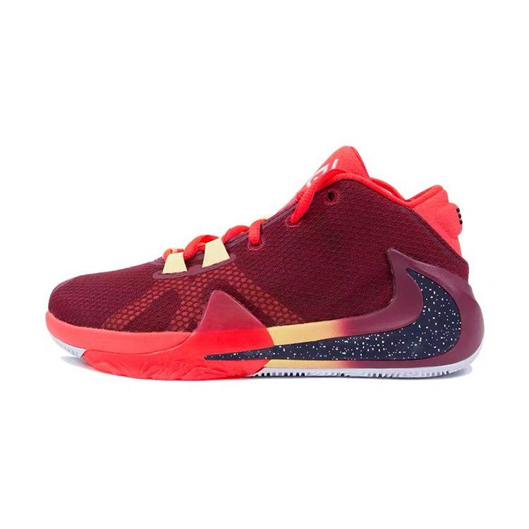 

Nike Zoom Freak 1 BG Noble Red Kids Sneakers Blackened-Blue Bright-Crimson BQ5633-600