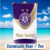 Toalha de Praia Nome Personalizado Texto, Toalha Grande de Secagem Rápida Para Praia Casa Áustria Wien FC