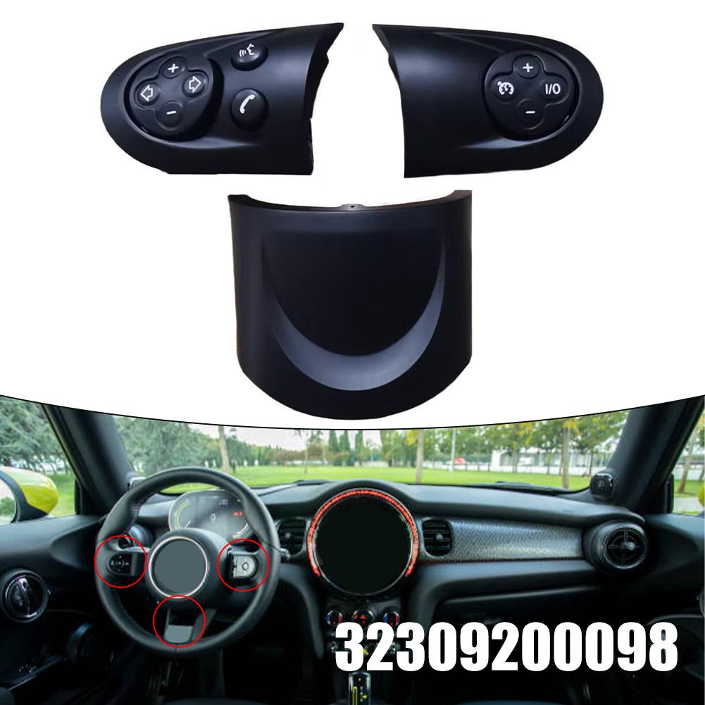 Car Steering Wheel Volume Button Cover Steering Wheel Lower Cover Trim Set For Mini Cooper R55 R56 R57 R58 R59 R60 R61