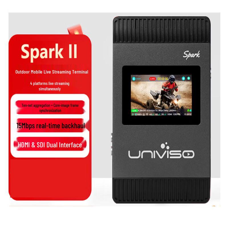 

Oton Univiso Spark 2nd Gen 5G Live Broadcast Encoder Backpack