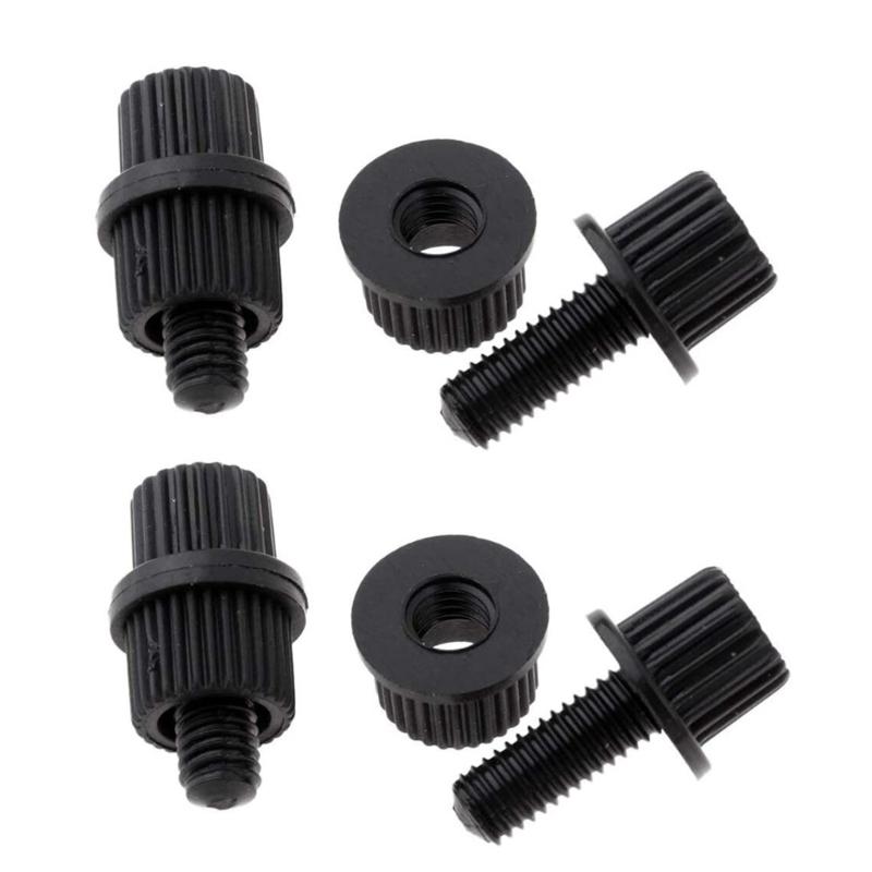 4pcs Convenient Nylon Screws Rust Resistant Bolts for Motorcycle License Plates