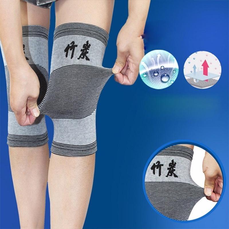 Univerzální elastický chránič kolenních chráničů Podpora podzimních a zimních chráničů kolen Ochrana před nachlazením Bambusový uhlíkový chránič kolen(2ks)