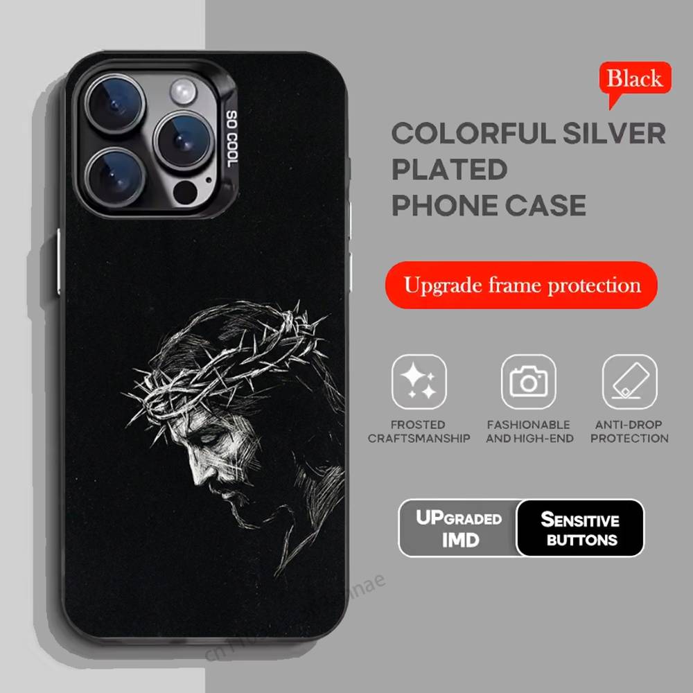 Orthodox Cross Icon Church ART Phone Case For iPhone 17,16,15,14,13,12,11,Pro,Max,Plus,Mini,X,XS,XR,8,S,SE Soft Black Case
