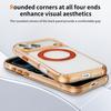 Crystal Clear Magnetic Case With Metal Gear Kickstand Anti Slip Raised Camera Protection For iPhone 12 13 14 15 16 17 Pro Max Wireless Charging