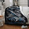 1pc Dragon guitarThemed Blanket Soft Flannel All Season Cozy Throw with Bold Graphic Print, Travel, or Holiday Gift for Family & Friends