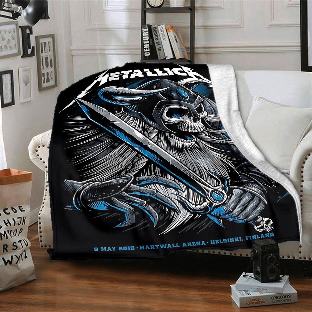 1pc Dragon guitarThemed Blanket Soft Flannel All Season Cozy Throw with Bold Graphic Print, Travel, or Holiday Gift for Family & Friends