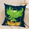 Cute DDuolingos Cushion Cover Silky Short Plush Sofa Pillow Cover Hidden Zipper Soft Dustproof Case for Home Decor