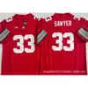 Mens Ohio State Buckeyes Rugby Jersey Training Shirt Cotton Blend Embroidered Football Uniform College Team Practice