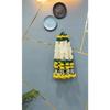Handmade Artificial Jasmine Gajra Marigold Garland Tassels & Bells Traditional Decor for Diwali/Wedding/Festivals (Gajra Latkan/2Ft/5pc)