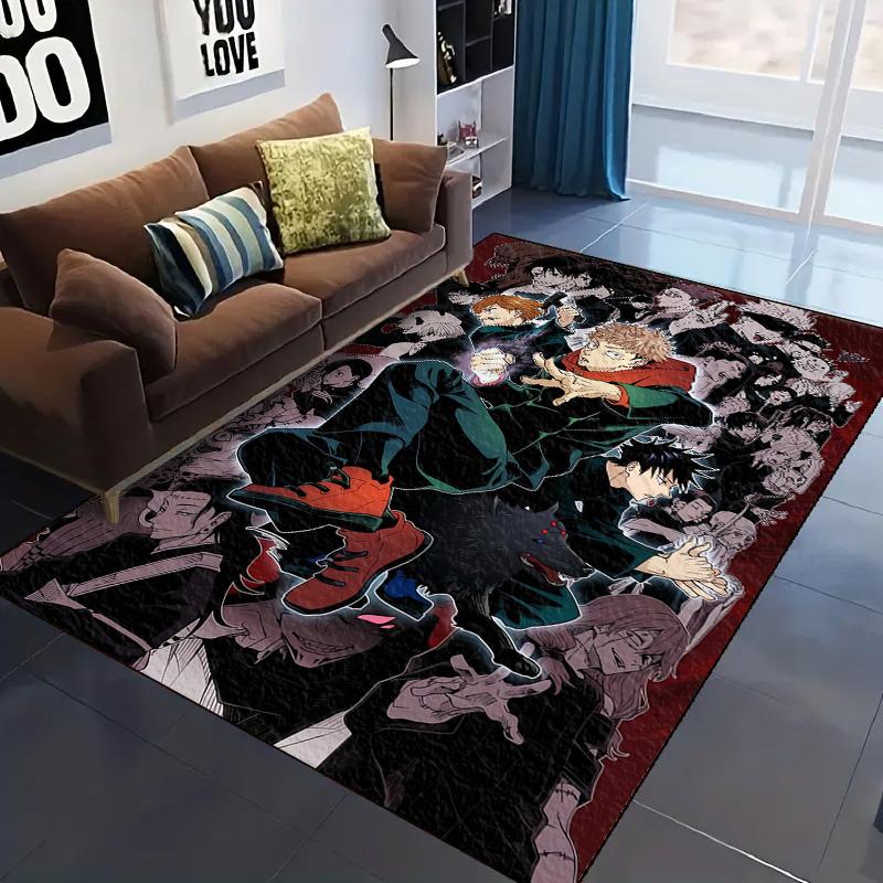 Jujutsu Kaisen Area Carpet for Living Room Bedroom Home Decor Cool Movie Mat Floor Mat LXR175