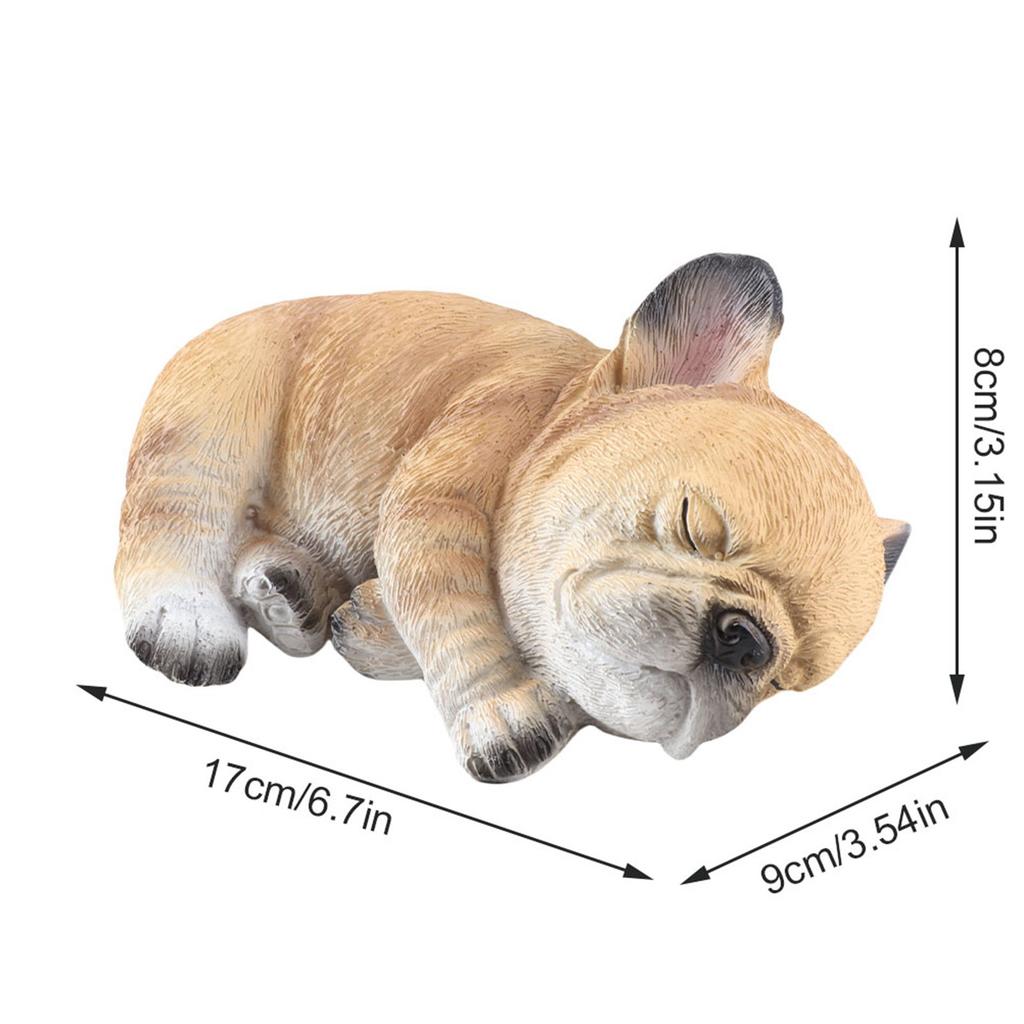 French Bulldog Statue Dog Figurine Resin Ornament for Outdoor Or Indoor Decor