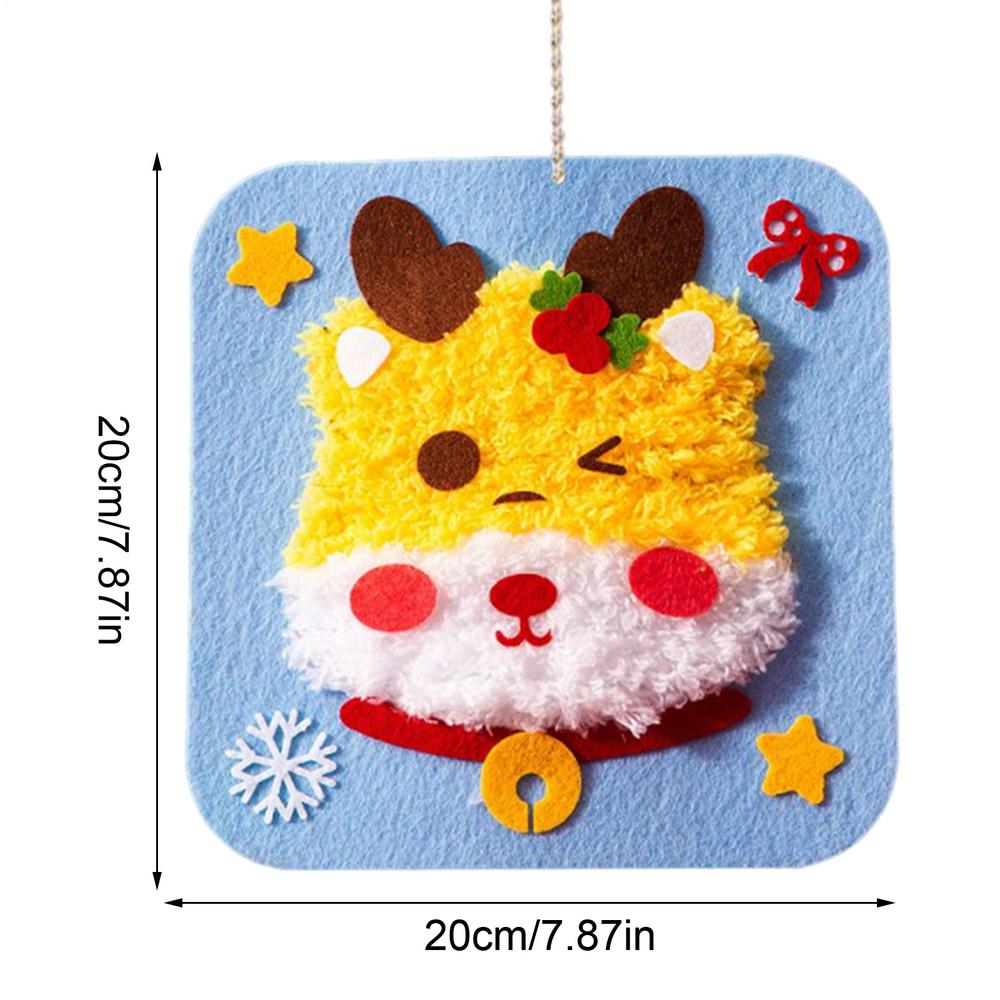 Sewing Kit for Kids DIY Christmas Theme Crafts Projects DIY Embroidery Sewing Kit for Birthday Girls Boys Kids Beginners Ages