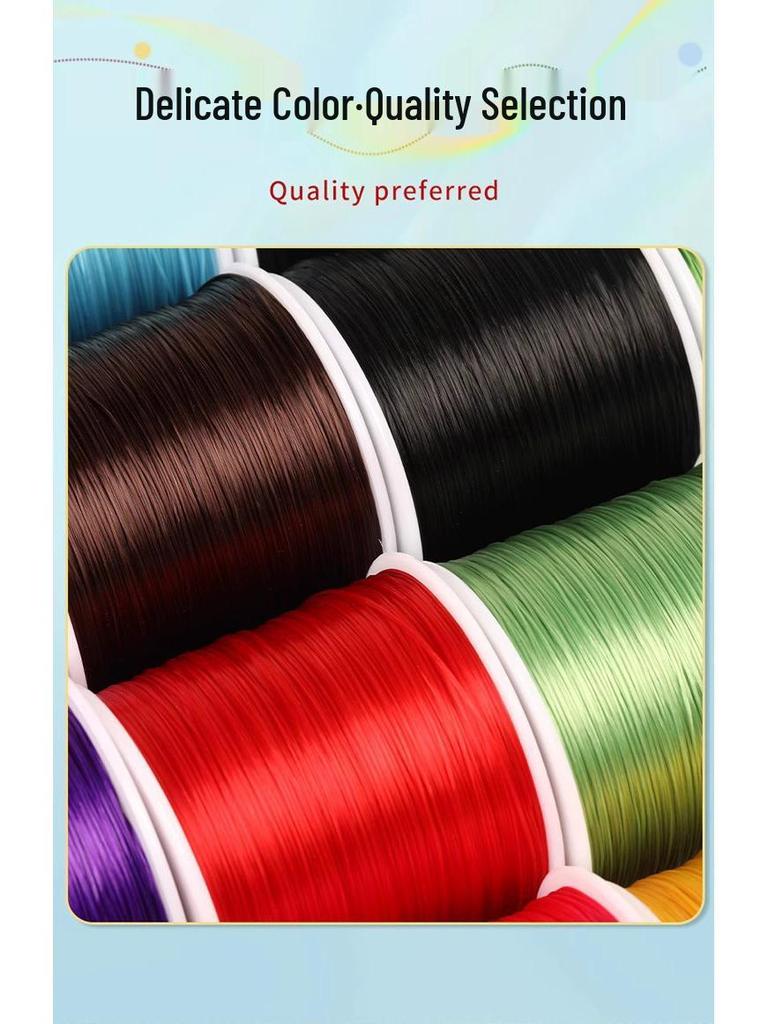 Colorful Elastic Cord for DIY Jewelry: Bracelet, Buddhist Beads, and Handmade Projects