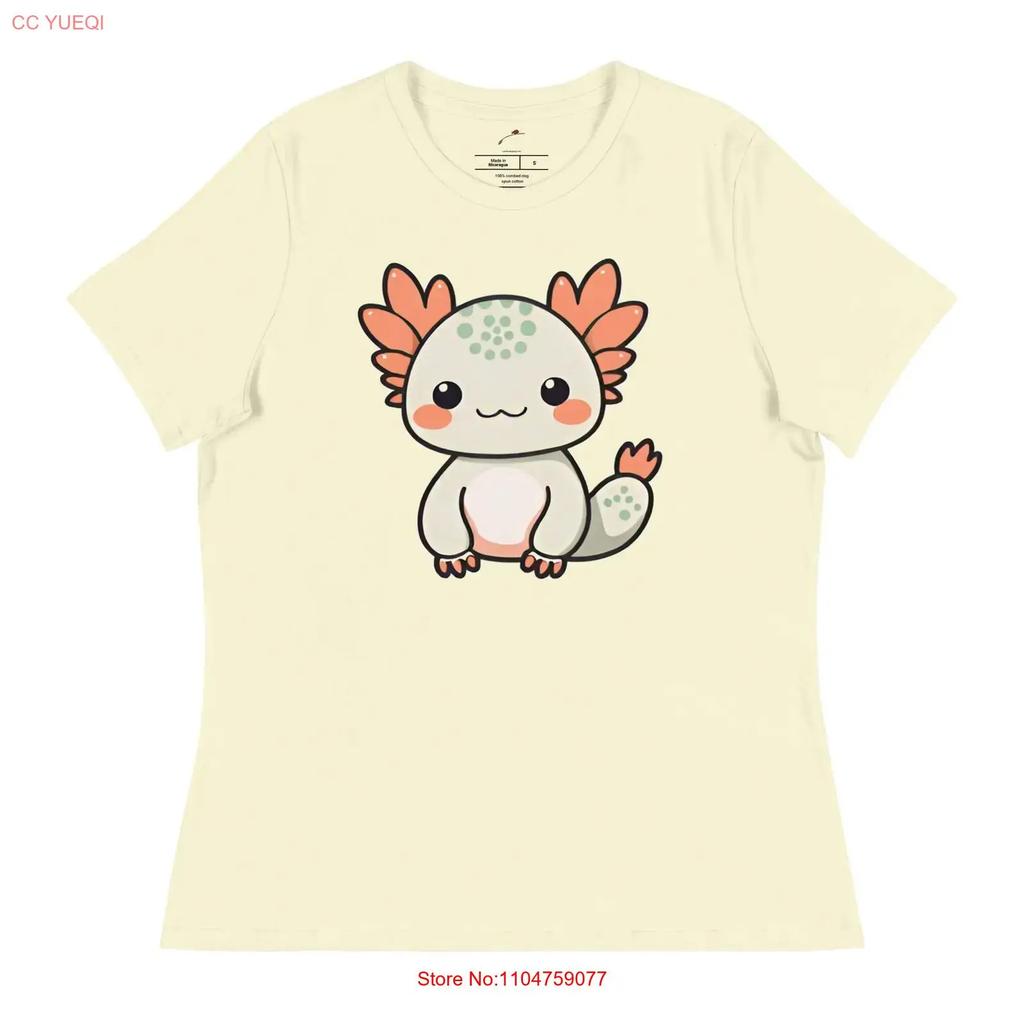 Axolotl Love Playful and Adorable T shirt Design vintage Washed Soft Top For Everyday Wear designer clothes Comfortable