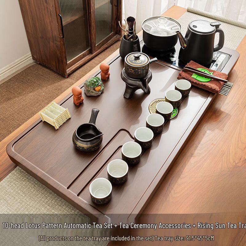 Japanese Automatic Stone Tea Tray Kung Fu Tea Set