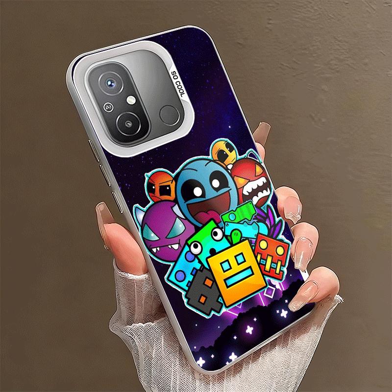 Geometry Dash Game Shockproof Phone Case for Xiaomi Poco X7 X6 X5 X3 Pro F7 Ultra M8 Redmi 15C 15 14C 13C 12C 10C 13 12 10