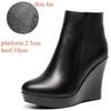8cm 10cm Small Size 33-41 Comfortable Fall Winter Genuine Leather Boots Platform Wedges Shoes 2025 High Heels Ankle Botas Office