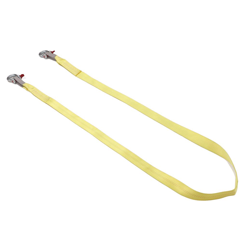 Abschleppgurte 13227 lbs Bruchlast 4 m Bergegurt mit D-Ring Schäkeln für PKW SUVs Gelb