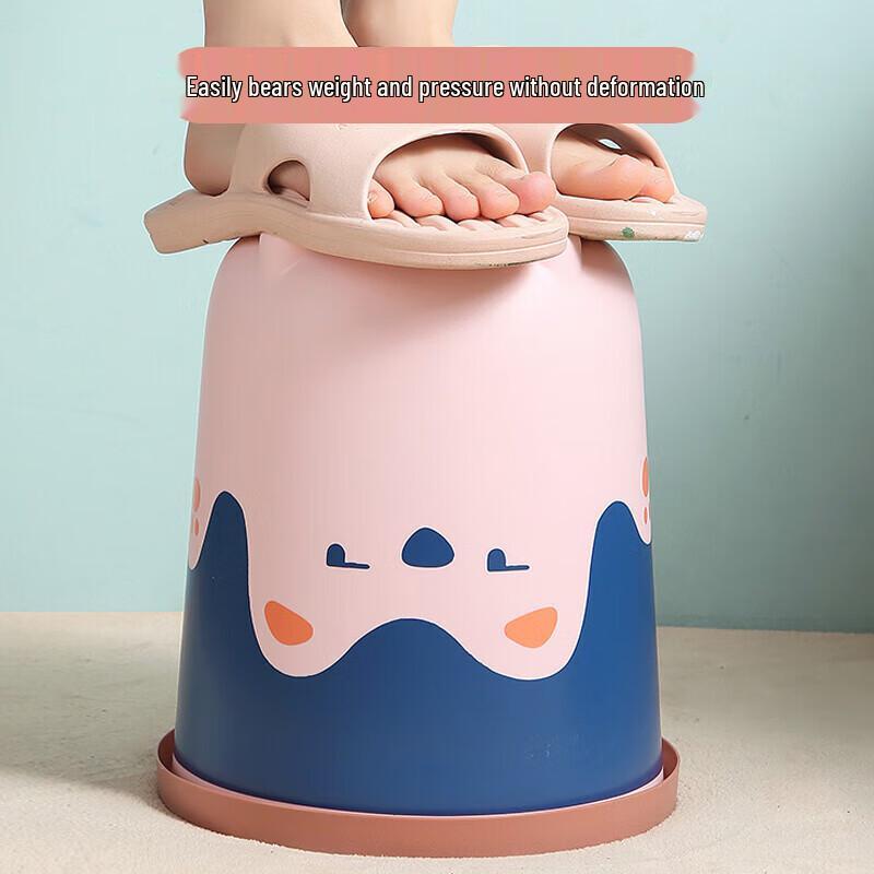 MENGTING Creative Cartoon Pressure Ring Trash Can