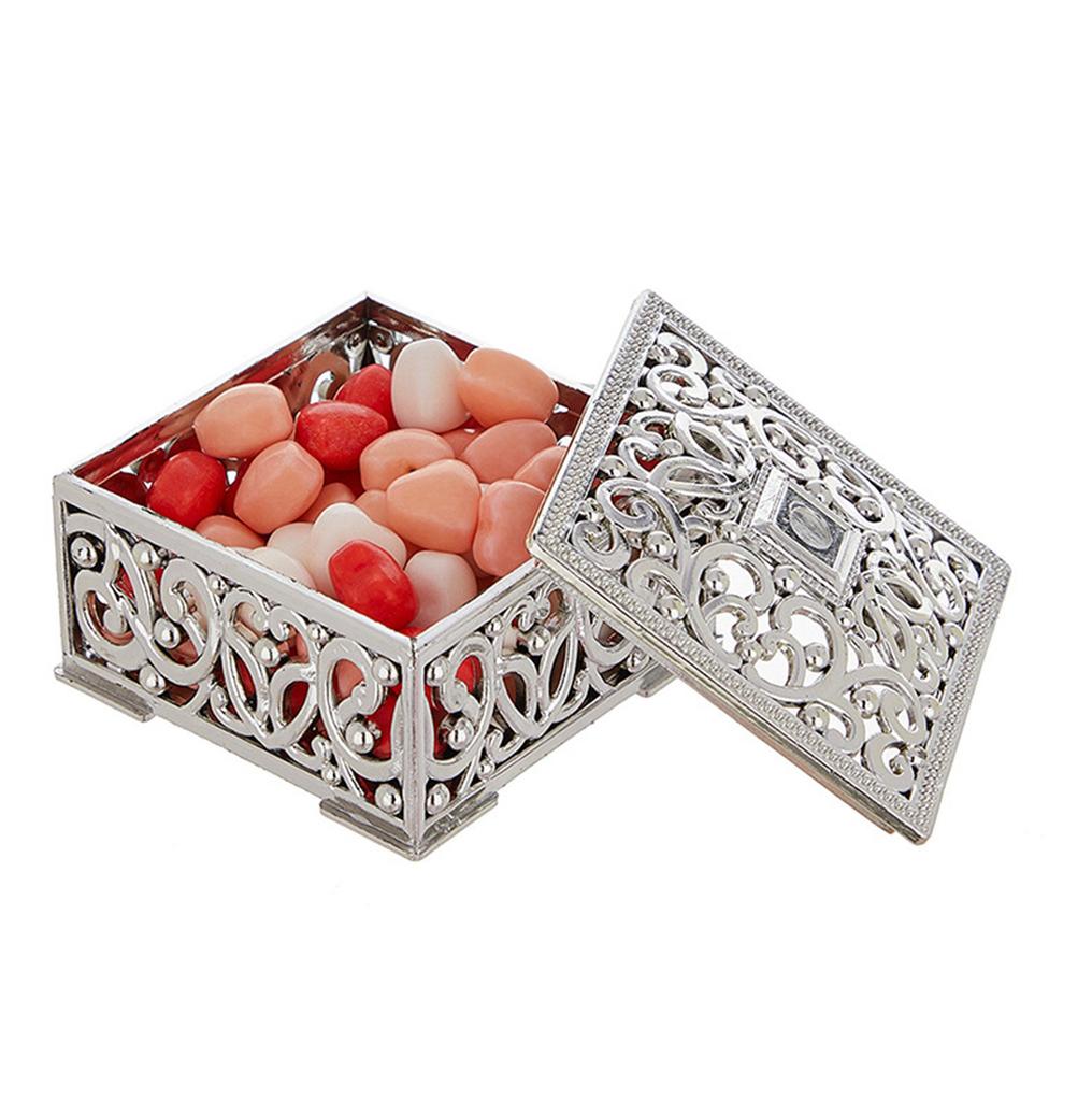 12Pcs Elegant Gift Boxes For Sweets Delicate European Style Plastic Candy Boxes with Lid For Sweet Treat Party Favors