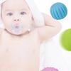 6Pcs Textured Ball Toy Vinyl Soft Elastic Multicolor Hands Squeeze Balls Set for Baby Infant