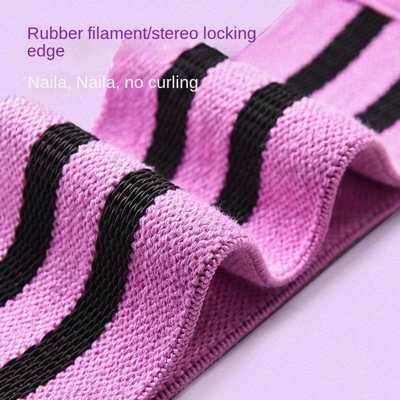 Exercise Squat Training Elastic Tension Band Latex Silk Non-Slip Hip Strengthening Ring