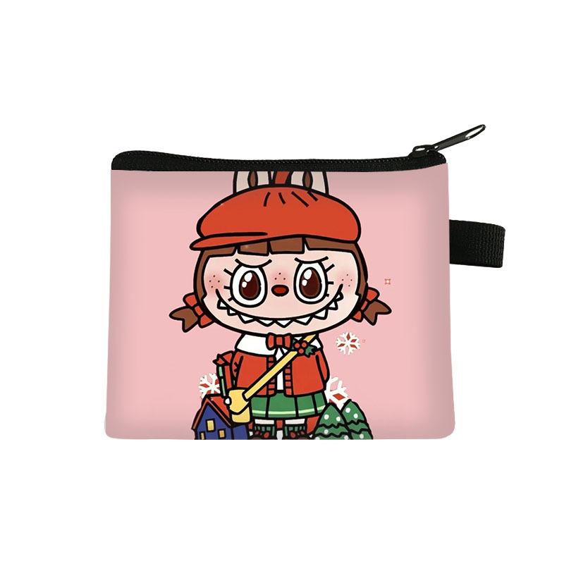 New Labubu Children's Coin Purse Student Cartoon Bag Trendy Mini Storage Bag