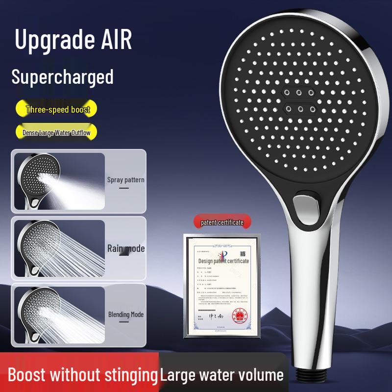 Ultra Pressurized Rain Shower Head with Built-in Water Heater for Enhanced Bathing Experience