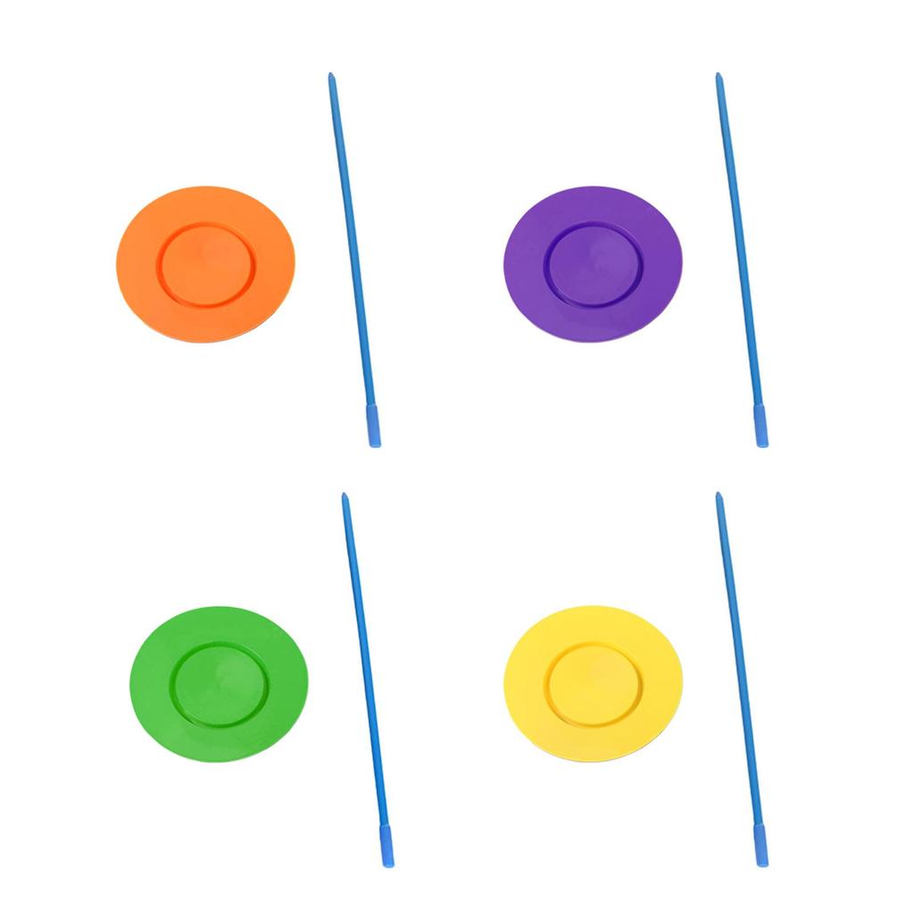 Juggling Turntable Plate Dance Party Circus Plate Festivals Circus Performances Spinning Skill Multi Colors Spinning Stick