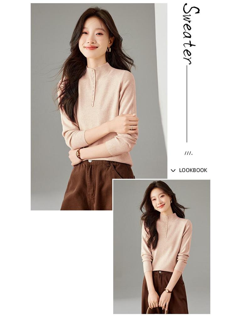 Damen Premium Winter Rollkragenpullover Top - Vielseitige kurze Basisschicht (2025)