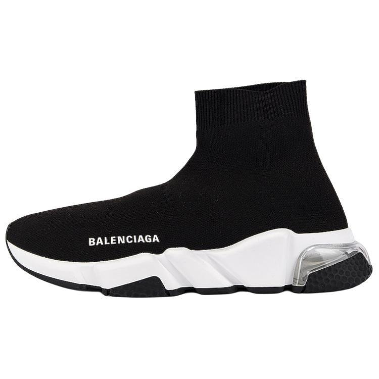 Balenciaga Speed Clear Sole Black White Women's 607543W2DB61010