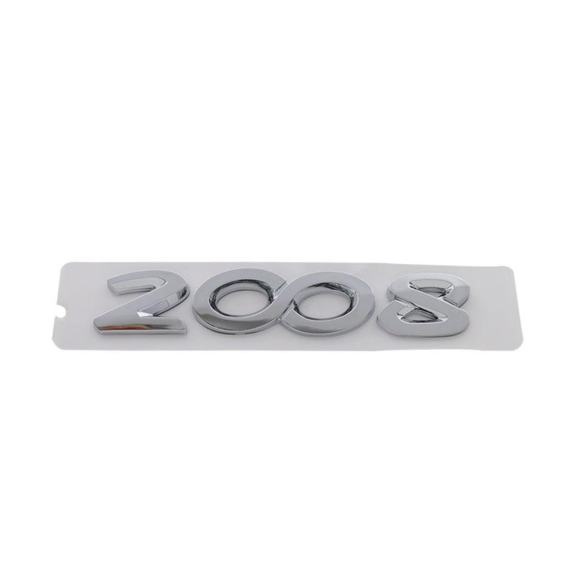 3D Premium ABS 2008 Letters for 2008 Car Fender Trunk Rear Bonnet Badge Sticker Decal Emblem