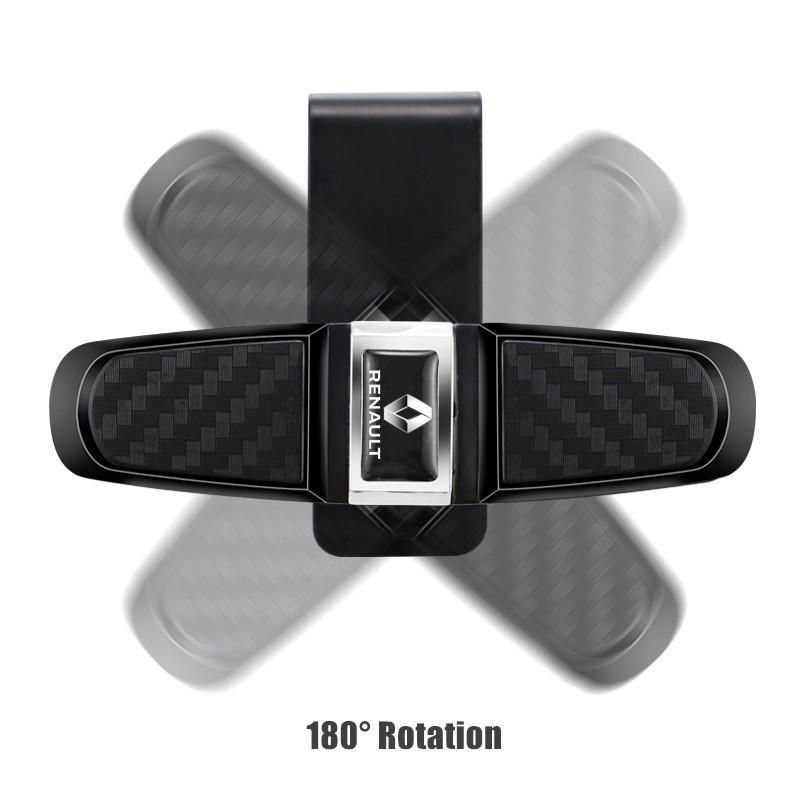 Car Sun Visor Glasses Clip Card Ticket Sunglasses Holder Key Chain For Renault Megane 2 3 4 Twingo Clio Talisman Captur Sandero r888