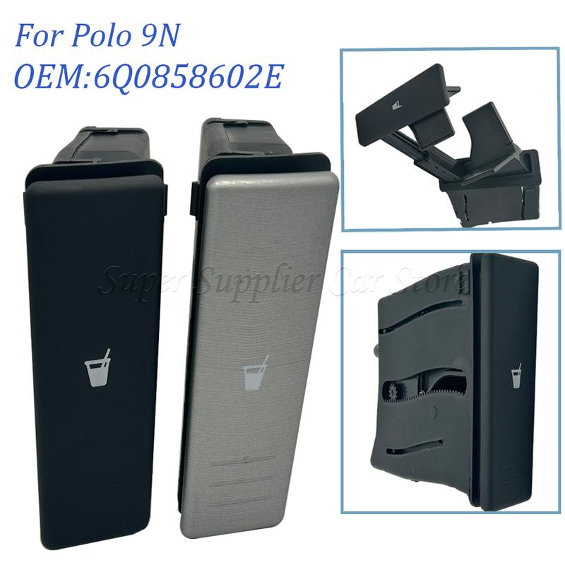 Front Cup Holder Drink Holder 6Q0858602E Black Dark Gray For Polo 9N 2002 2003 2004 2005 2006 2007 2008 2009 2010 6Q0 858 602