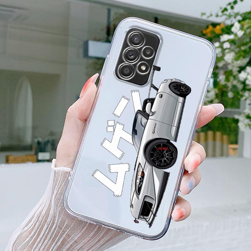 JDM Tokyo Drift Sports Car Case For Samsung A15 A13 A35 A55 A51 A71 A41 A31 A21S A05 A17 A23 A25 A33 A53 A73 5G A07 4G Cover