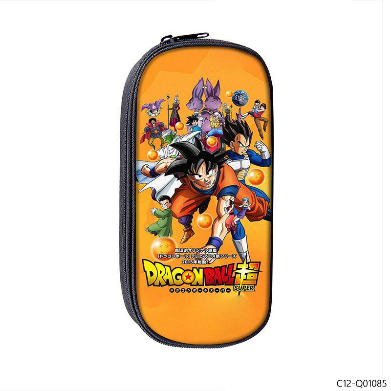Dragon Ball Printed Polyester Pencil Case Student Stationery Box Portable Pencil Case Multifunctional Storage Bag