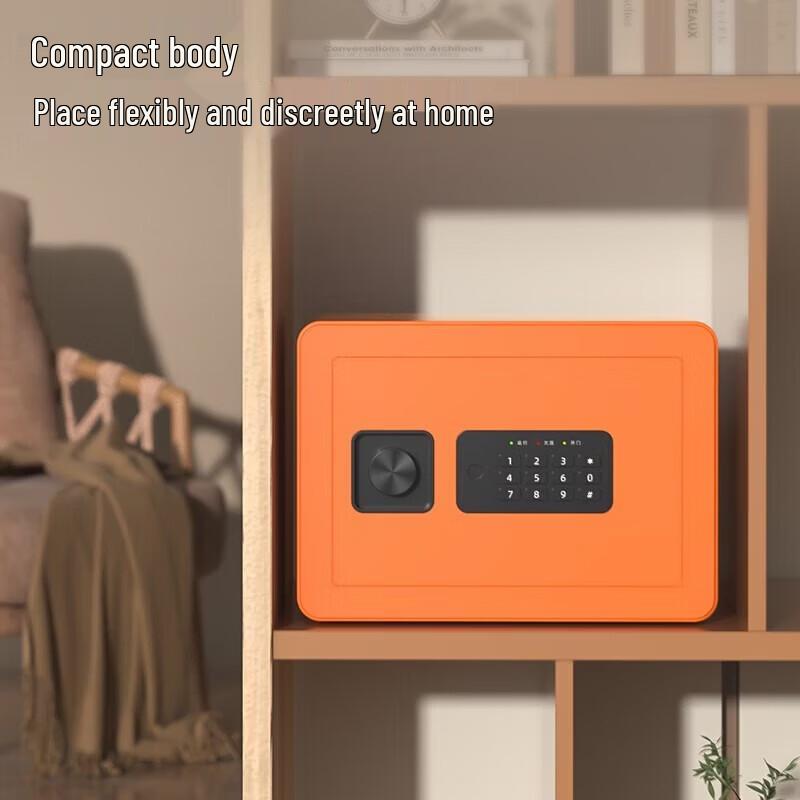 Deli 25cm Mini Safe with Fingerprint Lock