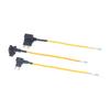 Uchwyt bezpiecznika 12V Adapter odgałęźnika Add-A-Circuit Mikro Mini Standardowy Ford Atm Apm Bezpiecznik samochodowy ostrzowy Z żółtym przewodem 10A